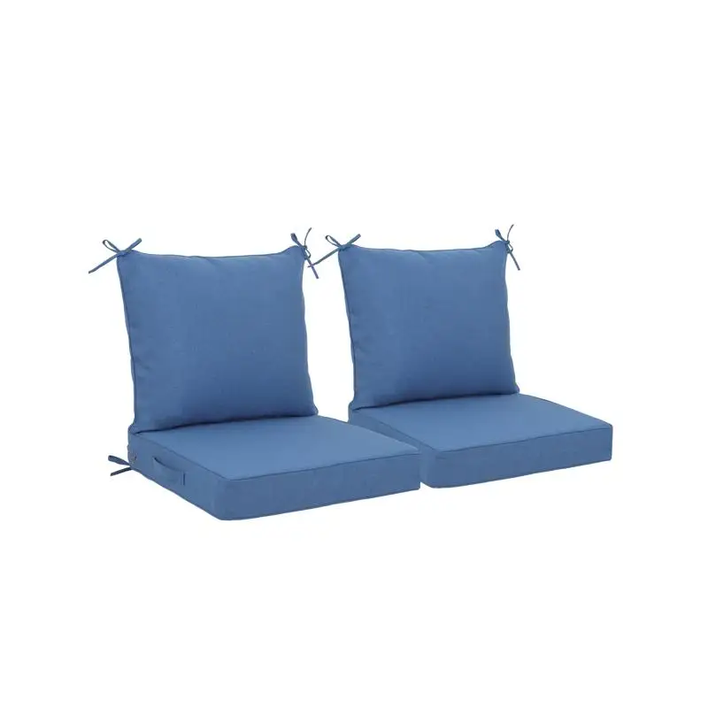 

Набор из 2 шт., 24 x 24 дюйма, глубокие подушки для уличного сиденья — водонепроницаемые, устойчивые к выцветанию подушки для мебели для патио со съемными чехлами,