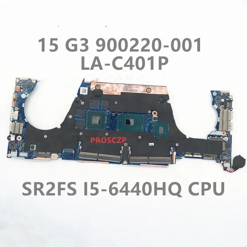 900220-001 900220-601 For HP Zbook 15 G3 Laptop Motherboard APW5U LA-C401P With SR2FS I5-6440HQ N16P-Q1-A2 DDR3 100% Full Tested