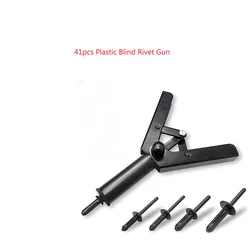 41-Piece Set Of Plastic Rivet Gun Quick-loading Rivet Machine Plastic Rivet Puller Polyethylene Riveting Tool