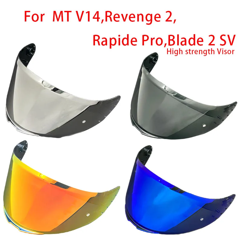 خوذة Revenge2 درع الوجه لـ MT V14 Rapide Pro Blade 2 SV visera para casco أقنعة مطلية بالكهرباء ملحقات خوذة