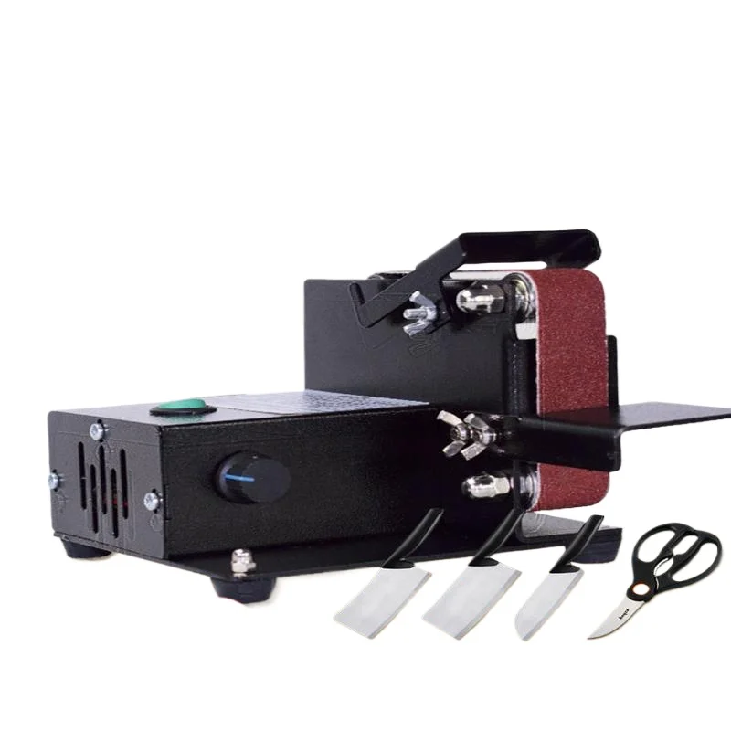YJQ Small Electric Belt Polishing Knife Sharpener Industrial Grade Desktop Grinder Household
