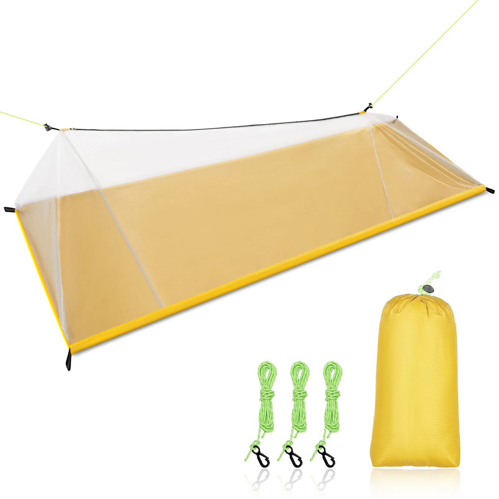 1-2 Person Outdoor Mosquito Net Hammock Outdoor Camping Tent Ultralight Mesh Tent Hanging Sleeping Bed Swing Net