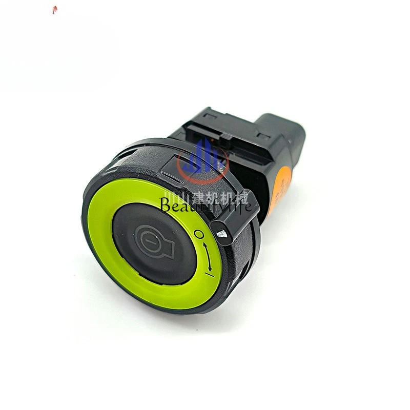 Excavator Accessories Medium and Large Digging One-button Start Switch Assembly 24V Ignition Switch YK102