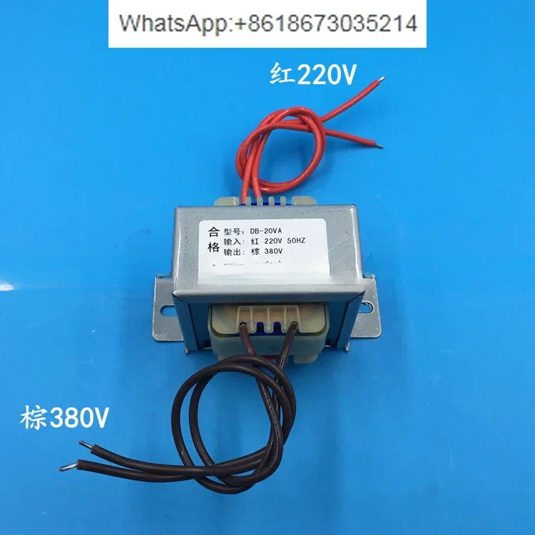 Power Transformer 20VA/W 220V to 380V 220V L 380V Step-up Transformer, Single Phase 380V