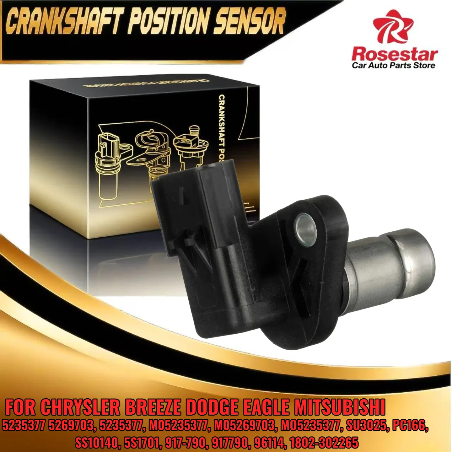 

5235377 Engine Crankshaft Position Sensor fits Chrysler Dodge 1995-2002 5269703 SS10140