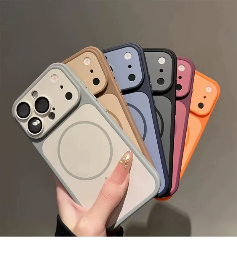 Luxuriöse Magnetische Matte Stoßfeste Handyhülle für iPhone 18 Pro Max 17 Air 16 15 14 13 12 11 Plus Magsafe Bumper Case Cover – Detail 7