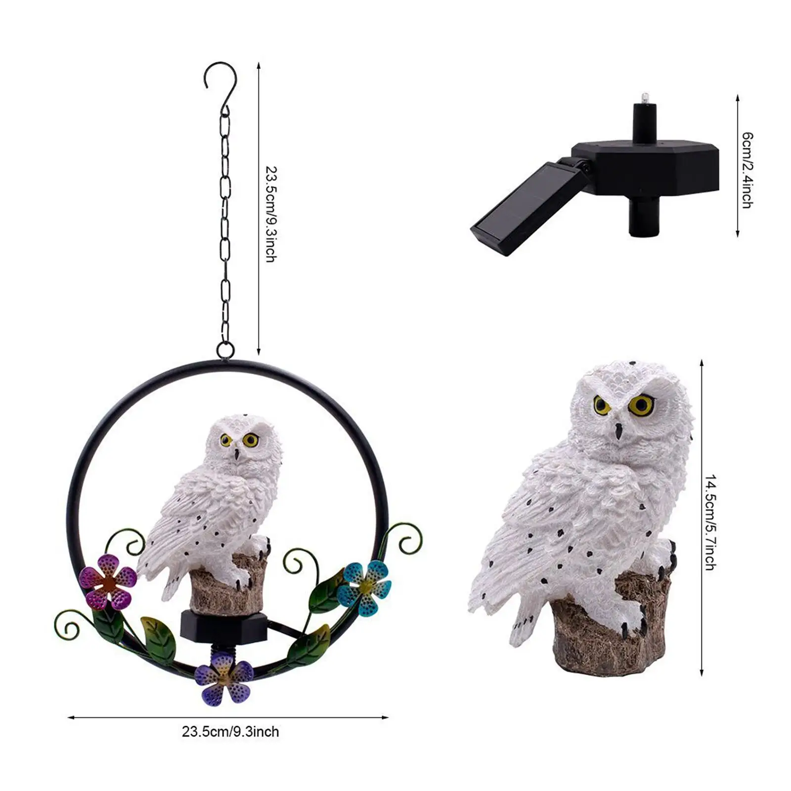 

Солнечная декоративная фигурка-подсветка в виде птицы из смолы для Хэллоуина, для улицы, дорожек, ландшафтного дизайна, веранды