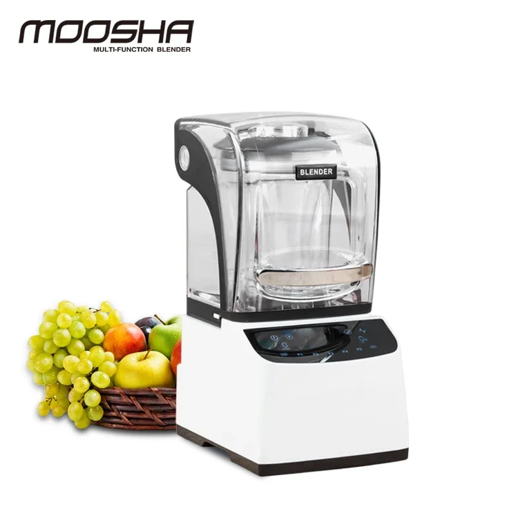 High Speed 2200W Restaurant Commercial Ice Crush Smoothie Vacuum Blender Heavy Duty Blander Machine