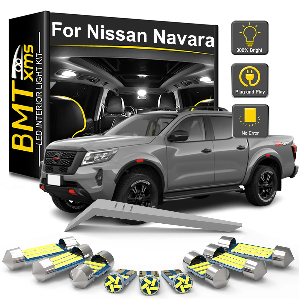 

BMTxms Canbus для Nissan Navara D23 D40 D22 1997-2018 2019 2020 2021 2022 2023 Автомобильный светодиодный комплект внутренних ламп купольная карта лампы