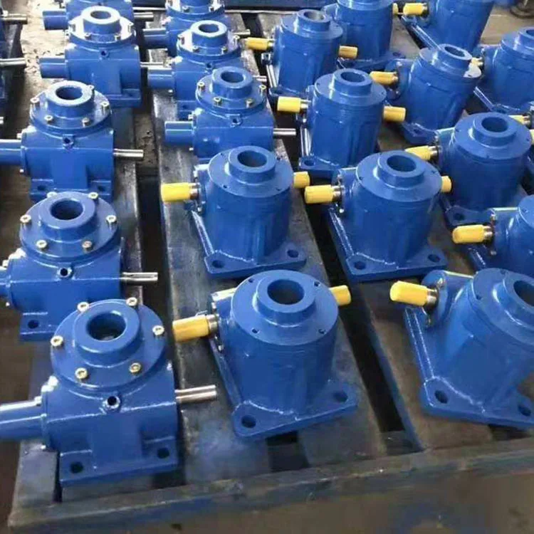 Right Angle Manual Operated Bevel Gear SWL35 Screw Jack Small Speed Reducer Gearbox with Rotating Spindle
