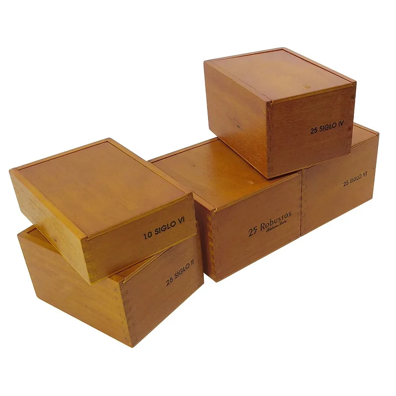 Premium Wooden Box for Cigar Cigarette, Tobacco Case, Humidor Container, Custom Logo and Color, 25 SIGLO II