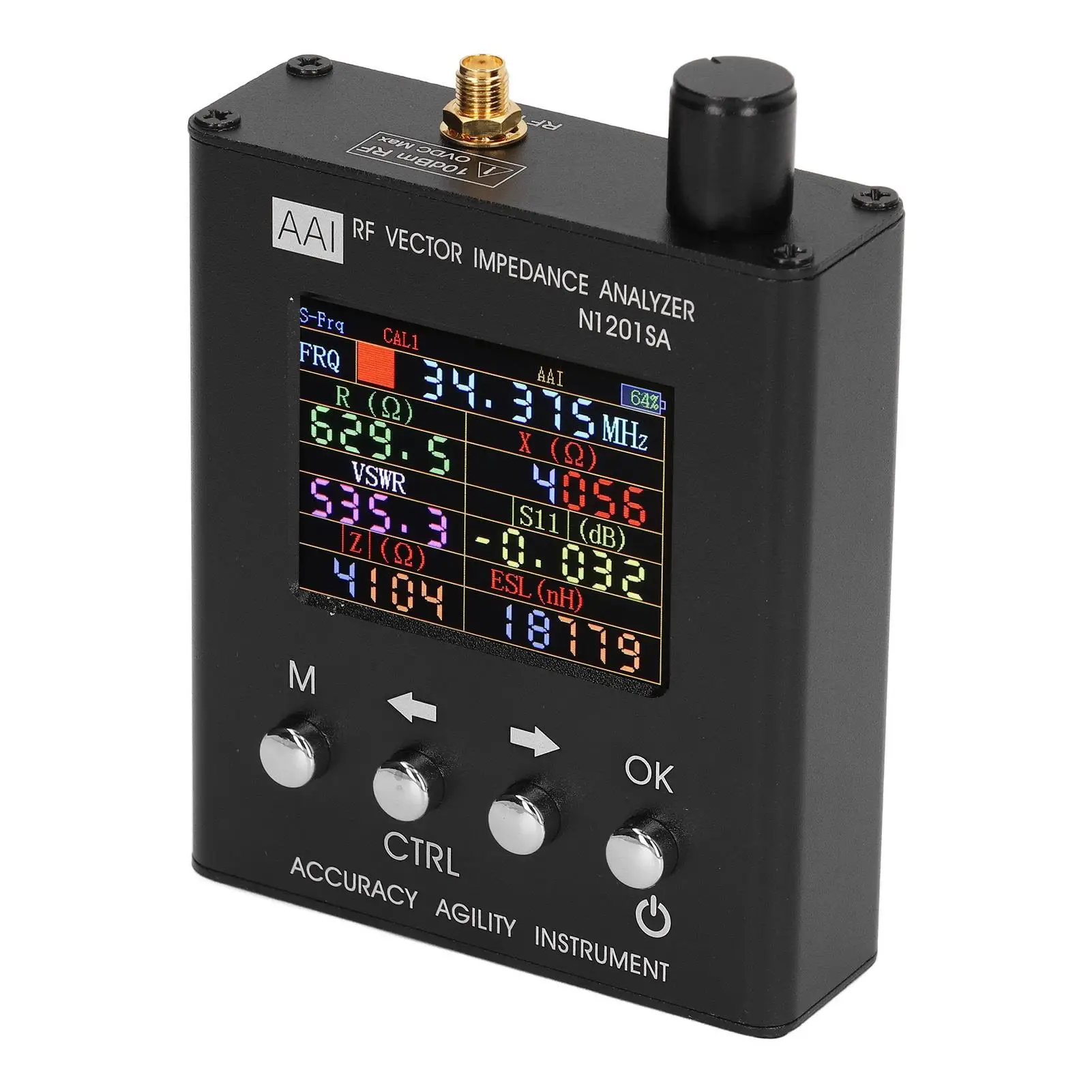 USB Vector Impedance Analyzer with Calibration Function - ANT SWR Antenna Tester for Reactance & S11 Measurements