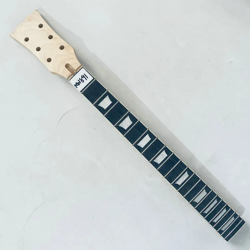 

MN891 No Logo 22 Frets Electric Guitar Neck Maple Rosewood Replace and DIY Surface Damages&Dirty Fingerboard slightly cracked