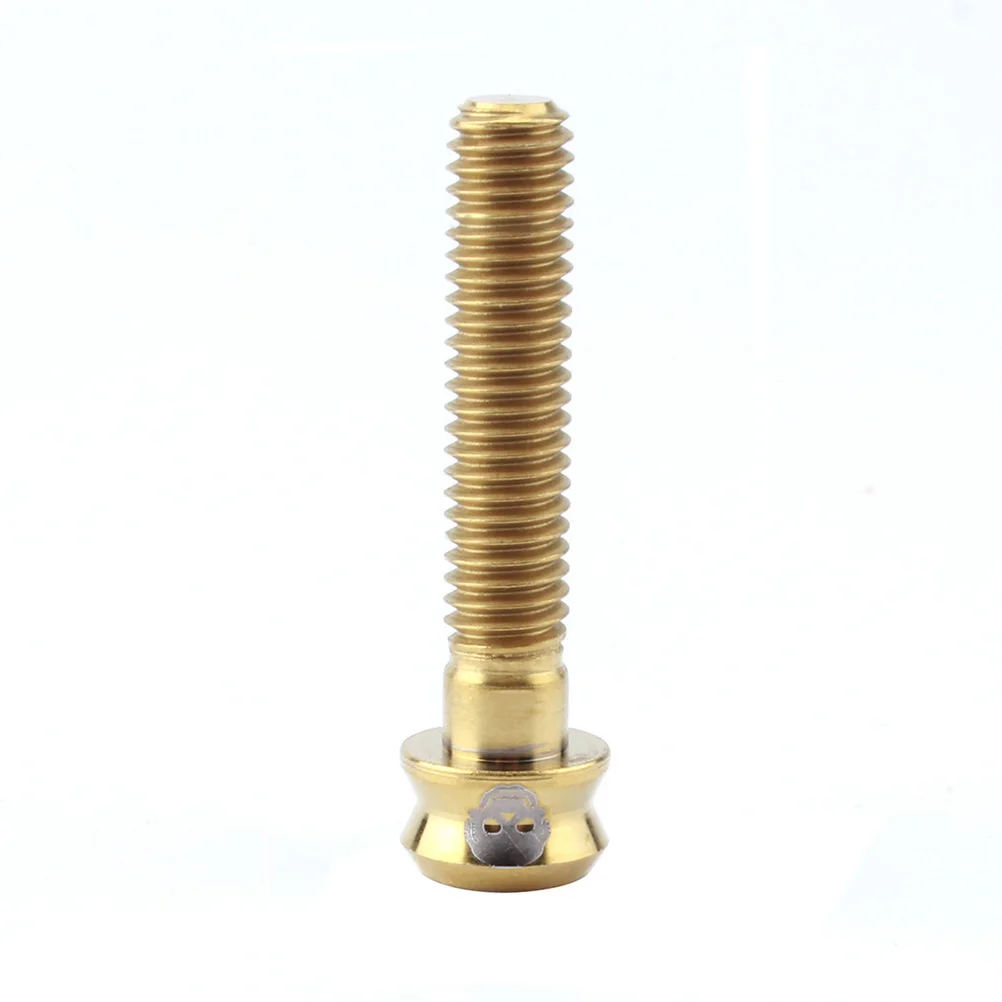 

M6X30Mm Titanium Headset Bike Fork Cap Screw Golden Bike Fork Cap Accessories For Mountain Road Fixed Gear Bicycles