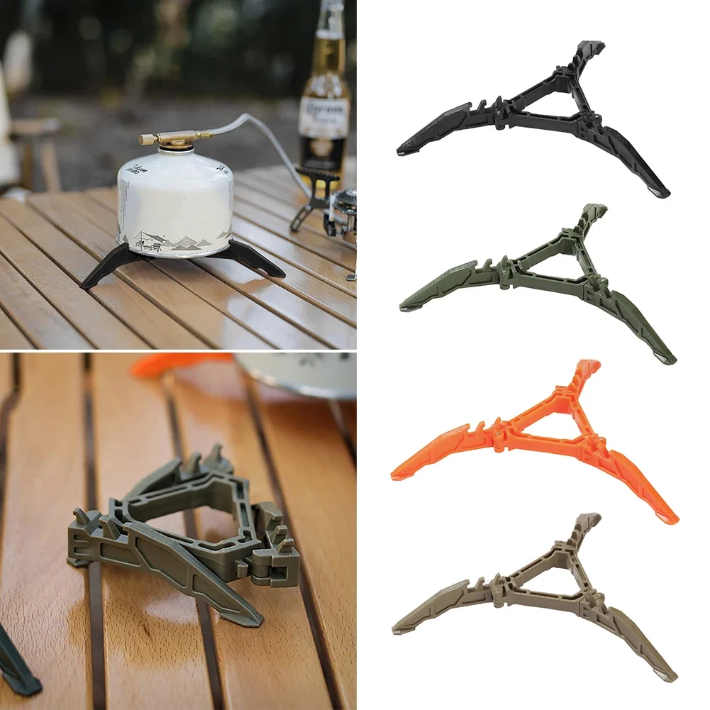 

Folding Fuel Can Stabilizer Camping Gas Cylinder Tripod Holder Support Camping Picnic Canister Stand Outdoor Camping Equipment