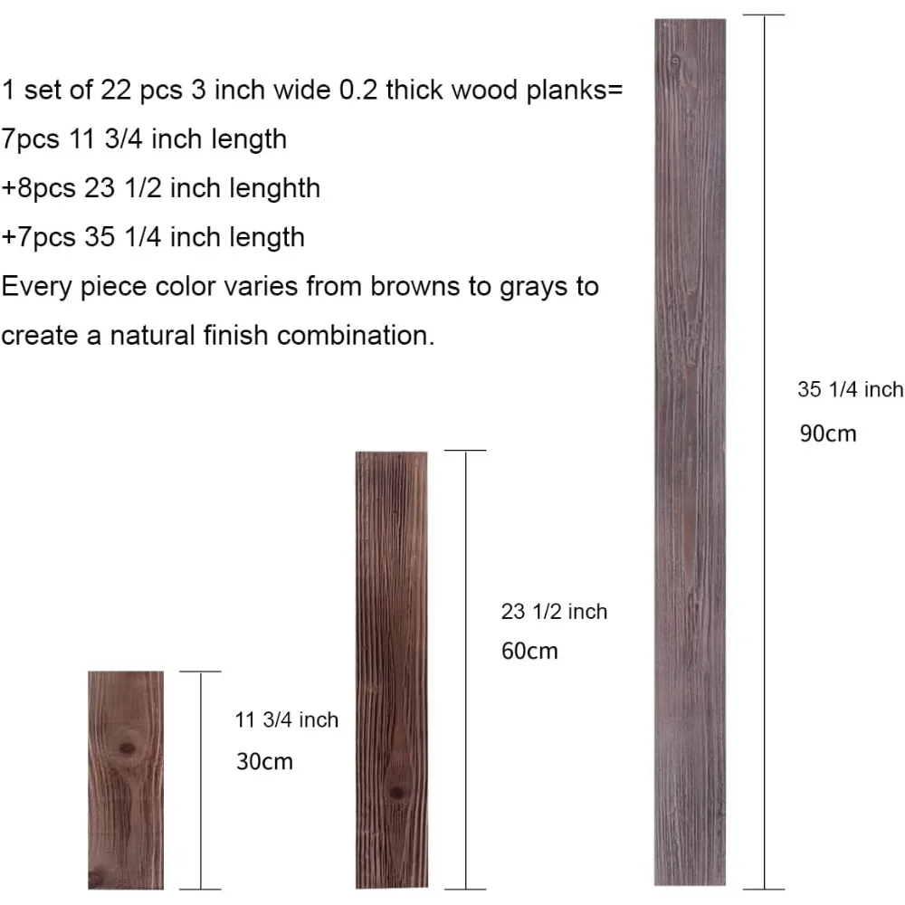 Paneles de pared de madera Up Paneling, tablones sólidos reales DIY de fácil aplicación, paneles rústicos de granero recuperados para paredes decorativas, ceja