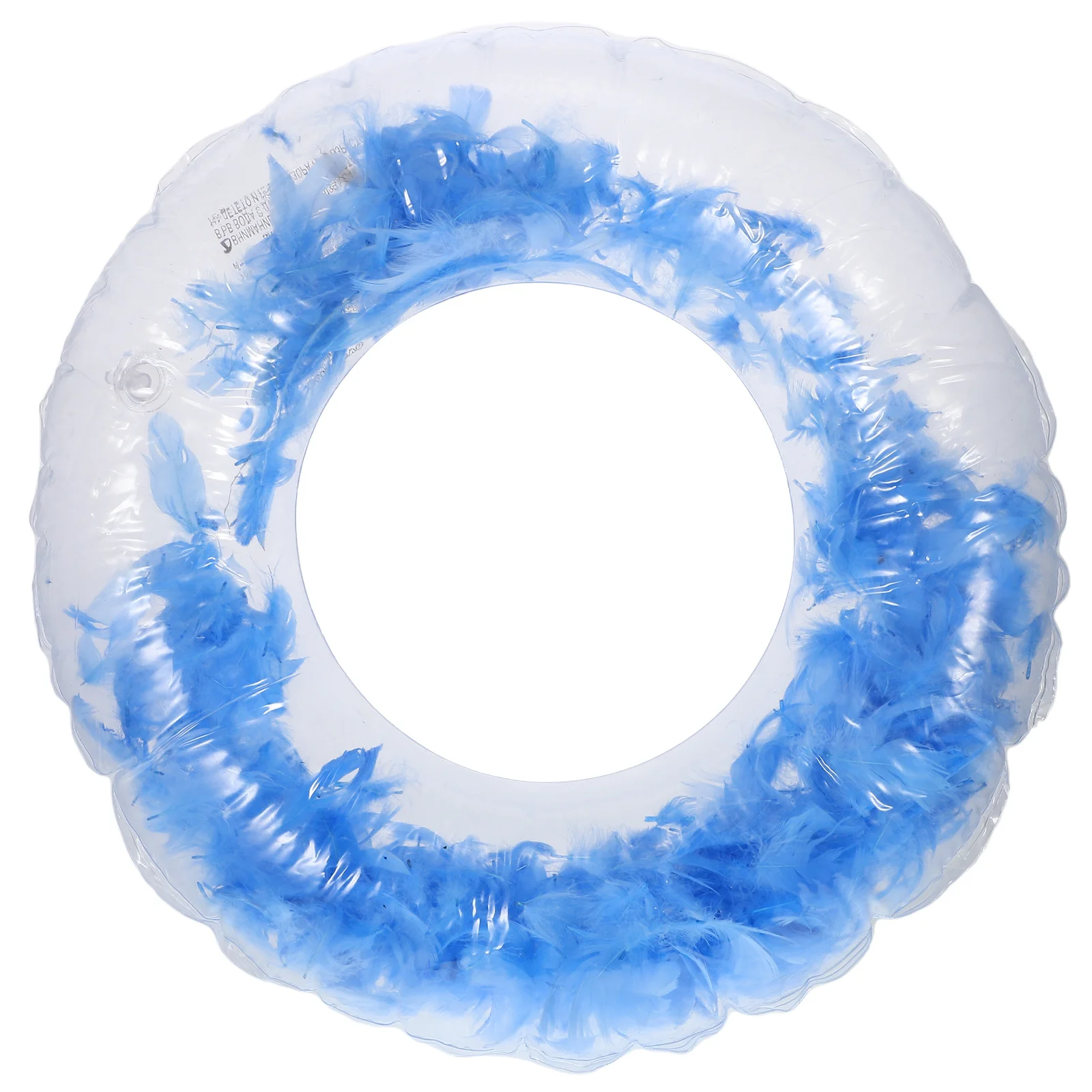 

PVC Thickened Transparent Swimming Ring Relax Float Durable Inflatable Swim Ring Pool Accessory 60cm