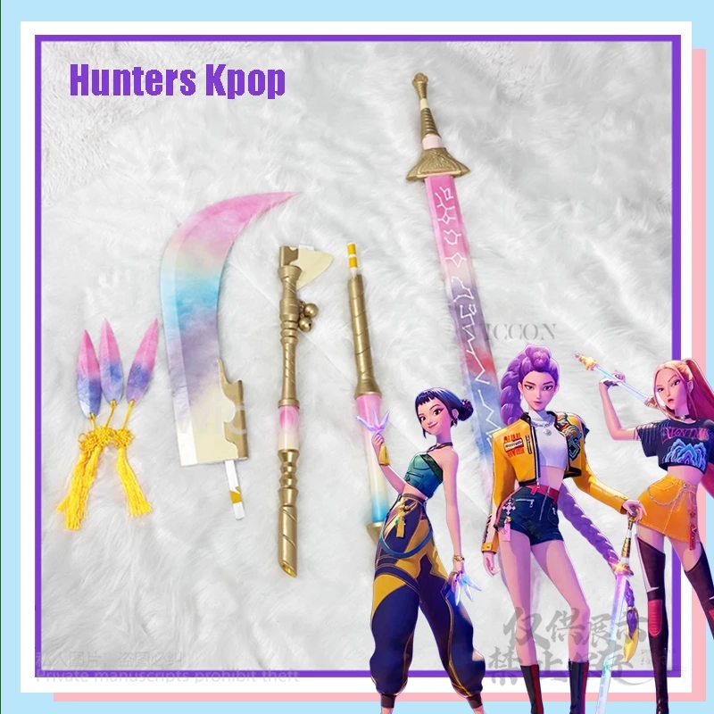 【MoeMimic】Anime Huntrix Demo N Hunters K-Pop Zoey Accessory Colorful Handmade Resin Prop Zoey Cosplay Costume Halloween Party