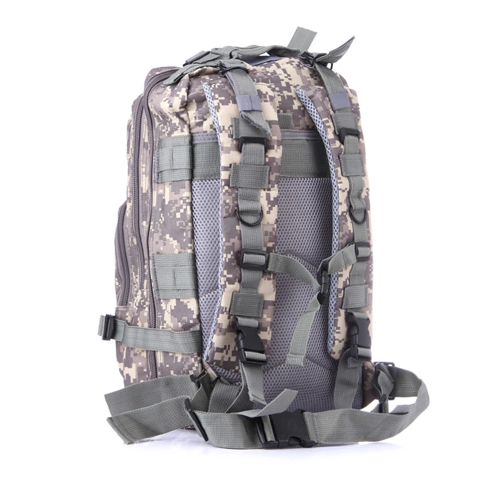 

Camouflage Backpack Hiking Bag 20-35L Lightweight Adjustable Belt Multiple Pockets For Outdoor Camping Travel