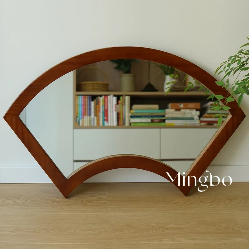Solid Wood Creative Mirror Modern Simple Decorative Mirrors Stylish Designer Makeup Mirror Espejo Decorativo Home Decoration