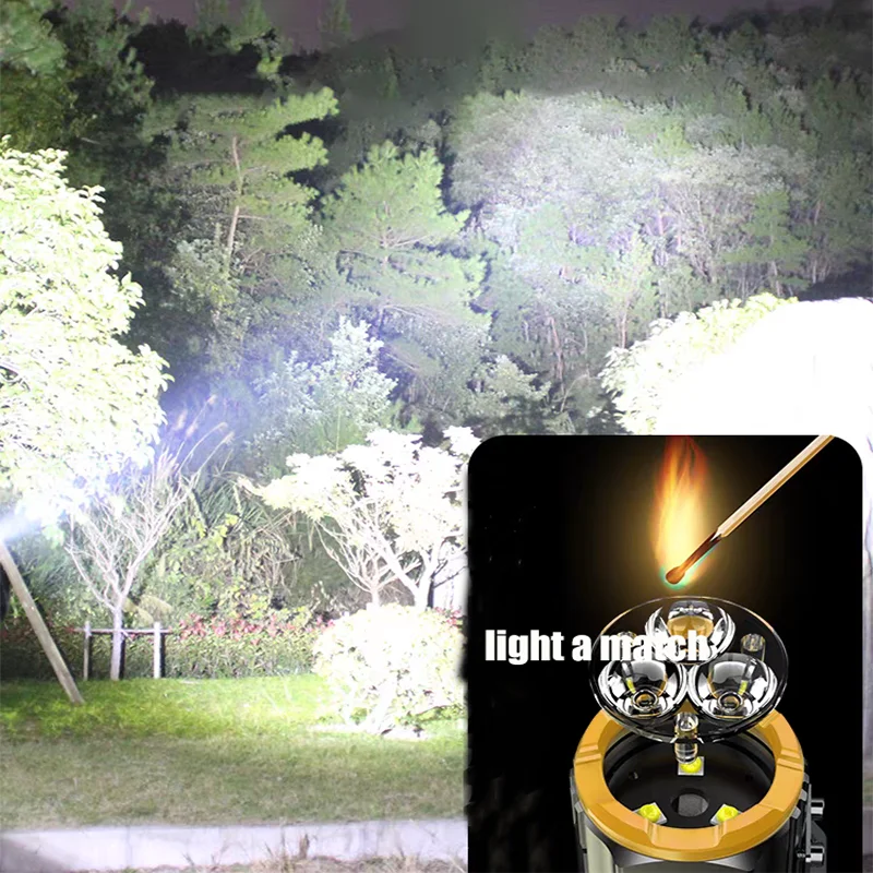 Portable Mini Ultra Bright Flashlight 18500 Rechargeable Torch with Magnet Powerful Waterproof Emergency Camping LED Flashlights view 3