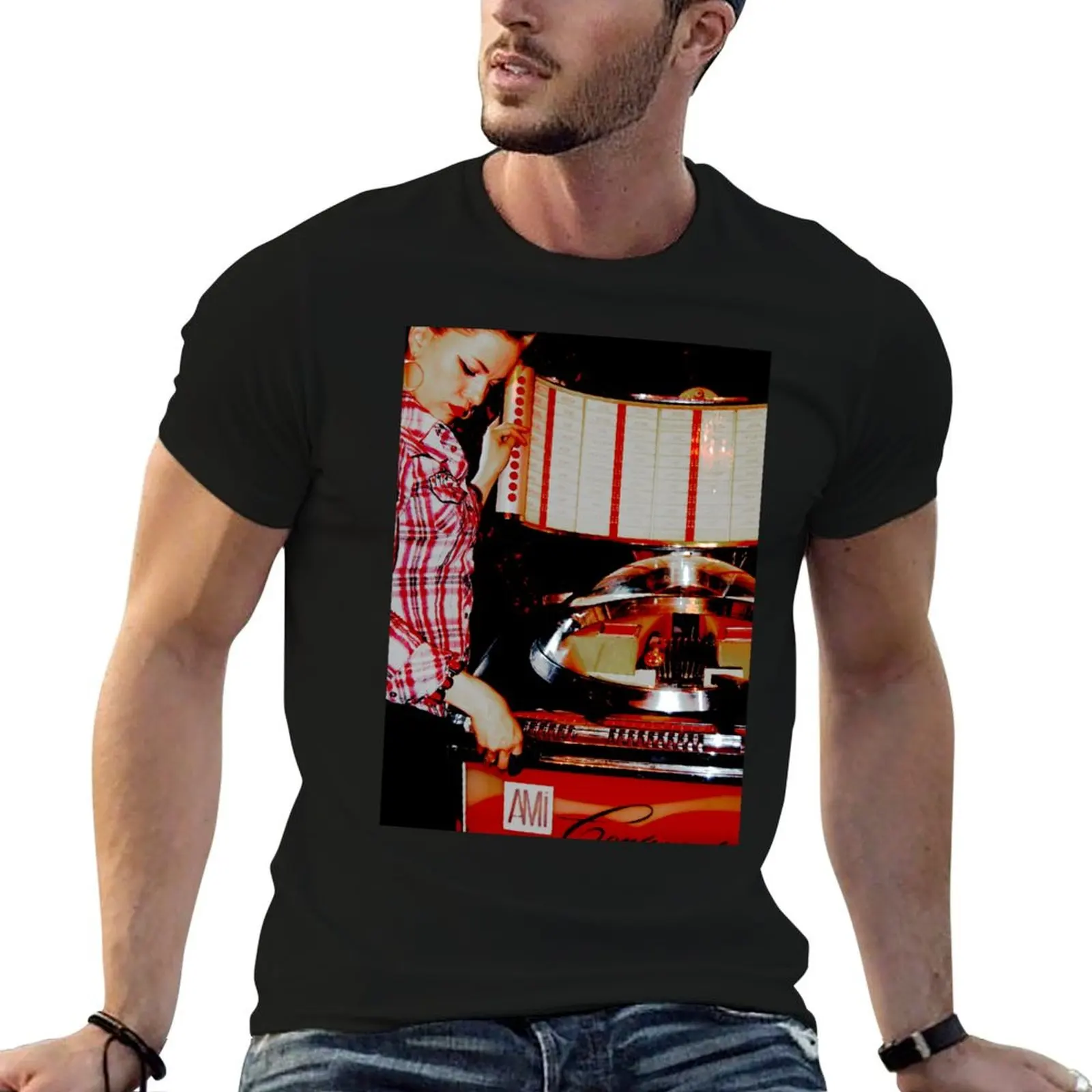 

100% May shirt shirts designer T-Shirt - Jukebox Imelda cotton t man t man