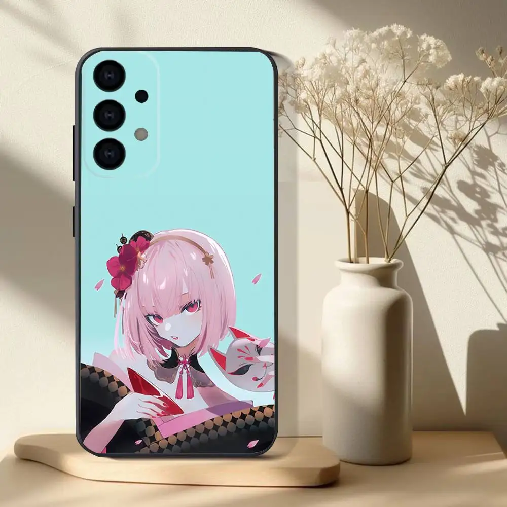 M-Mori H-Hololive Calliope Phone Case For Samsung S 25,24,23,22,30,21,10,9,Ultra,Plus,Lite,FE,4,5G Black Soft Case #6