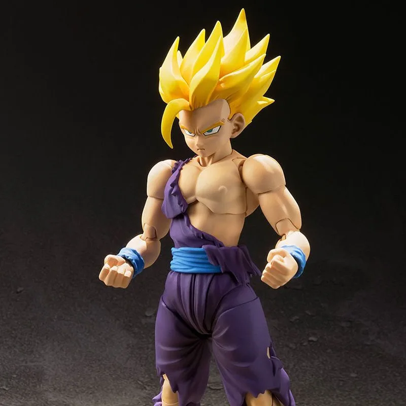 Shf Dragon Ball Son Gohan ssj2 Figure PVC Movable Collection Anime Super Saiyan Gohan Trunks Action Figures Collection Model Toy - view 6