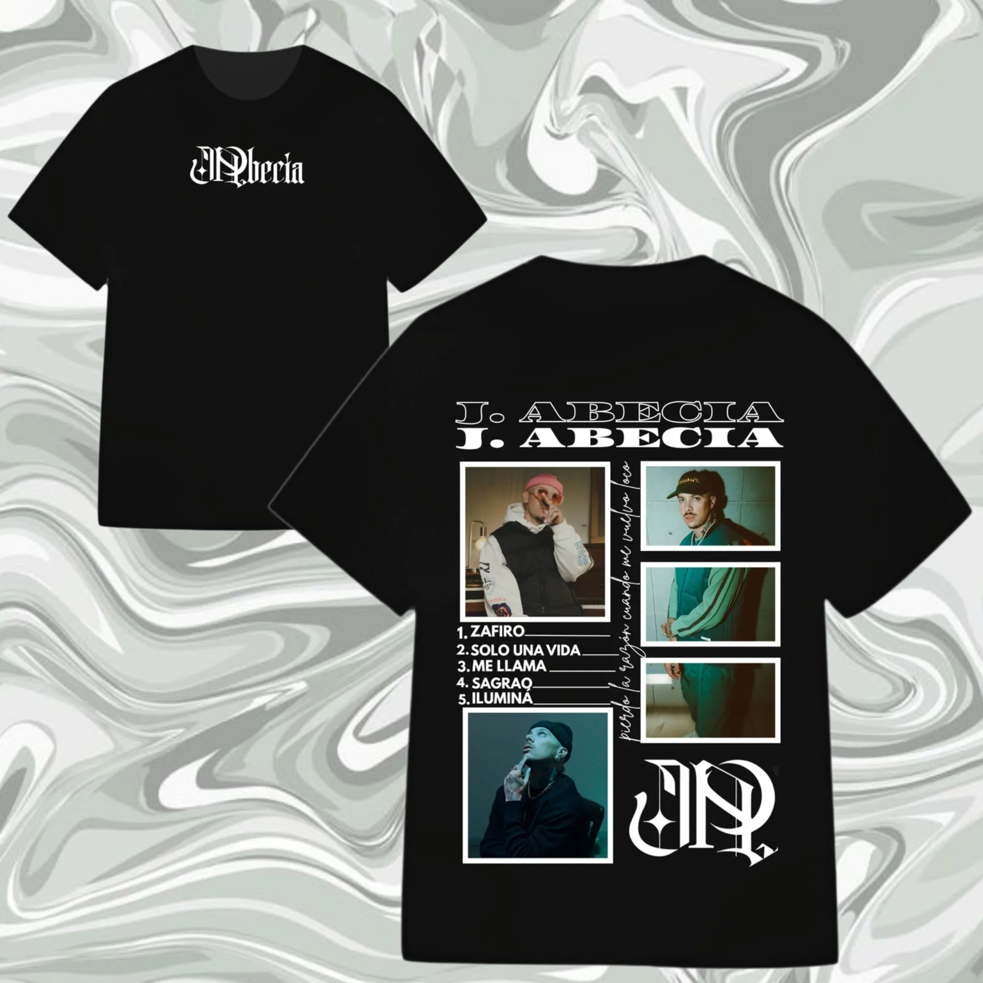 جديد الصيف مغني الراب الهيب هوب بيني Camiseta J.Abecia تي شيرت القطن الجولة الرقبة الشارع موضة بلايز كبيرة الحجم Unseix الشارع العلوي