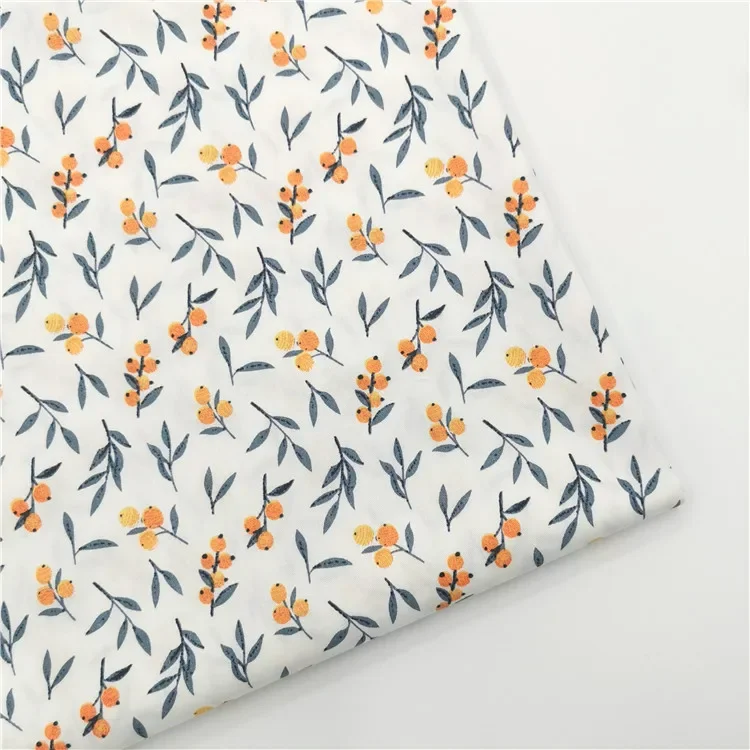 Mini Fruit Floral Bunny Cotton Twill Fabric