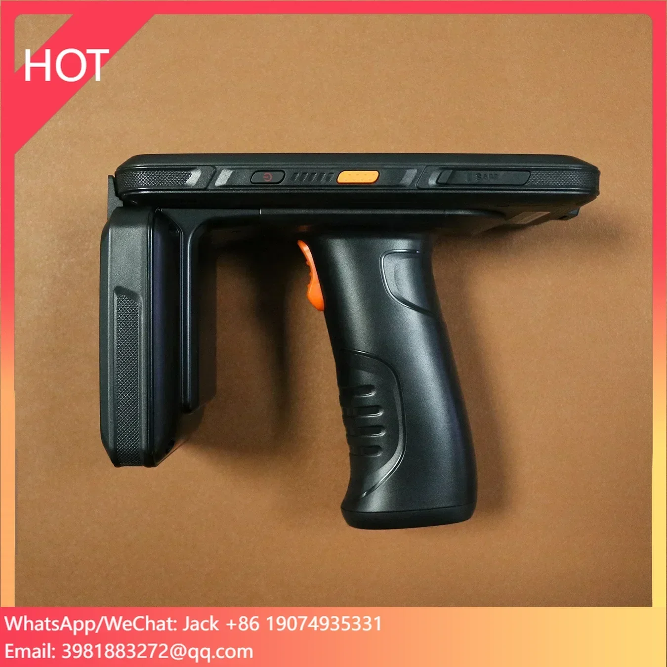 

Factory directly supply UHF 860-960MHz Black ABS Reader RFID system handheld PDA for Inventory management