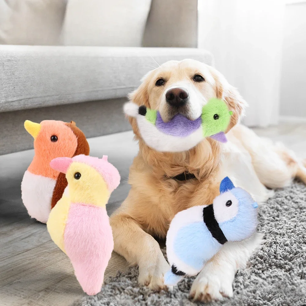

Simulated Plush Bird Pet Toy, Dog Companion Doll, Interactive and Entertaining Cat Toy