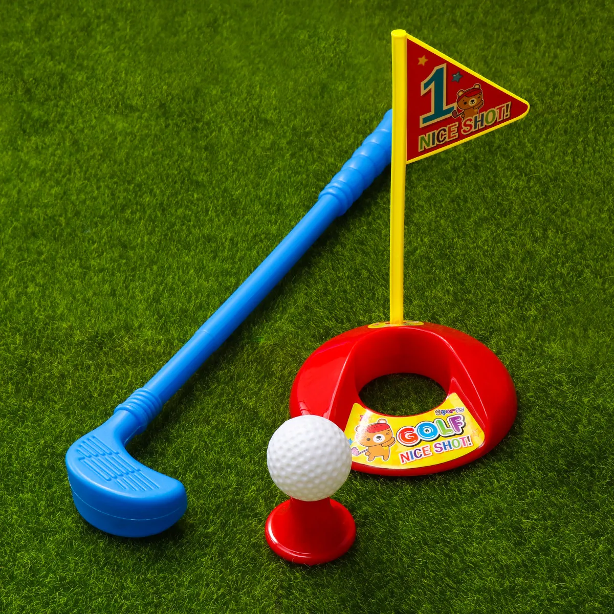 Lioobo Plastic Golf Club Set for Kids Ages 3-12 Outdoor Indoor Parent Child Activity Promotes Motor Patience