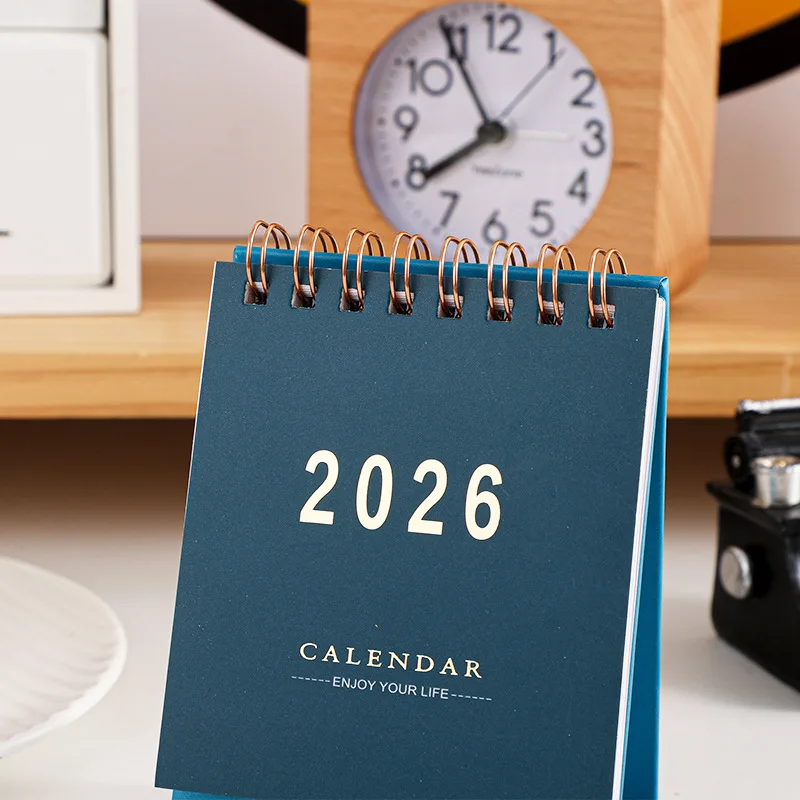 

2026 Desktop Desk Calendar Portable Foldable Table Calendar Academic Planner Table Decorations