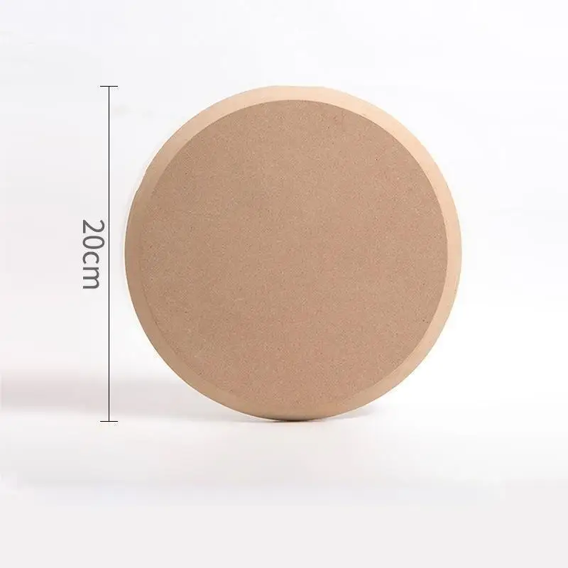 7.87inch/11.81inch Ceramic Plate Forming Mold Tan Wooden Density Plate Printing Blank Stripping Mud Plate Round Pottery Tools