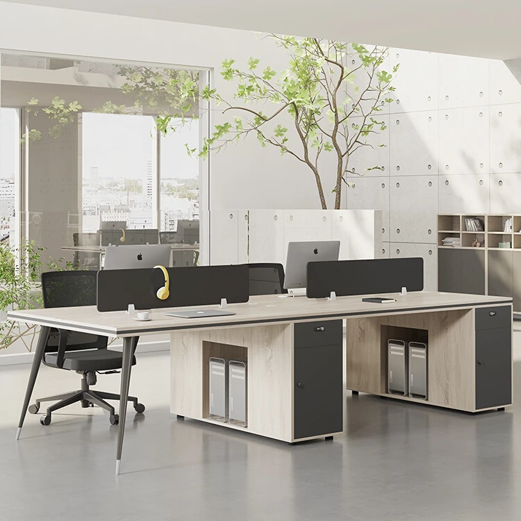 

Office desk, staff desk, staff desk and chair combination, simple and modern, four-seater, six-seater, corporate office