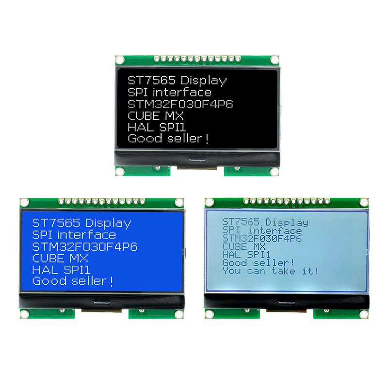 1/2/5/10/30Pcs LCD12864 12864-06D 12864 LCD Module With Chinese Font COG Dot Matrix Screen SPI Interface