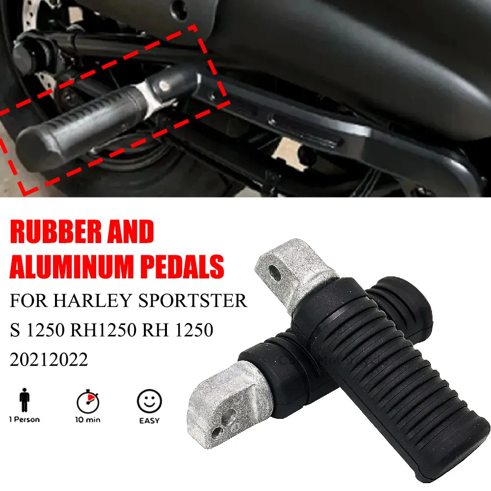 

Fit For Harley Sportster S 1250 RH1250 RH 1250 2021 2022 Motorcycle Accessories Pedal Anti Slip Black Rubber And Aluminum RH1250