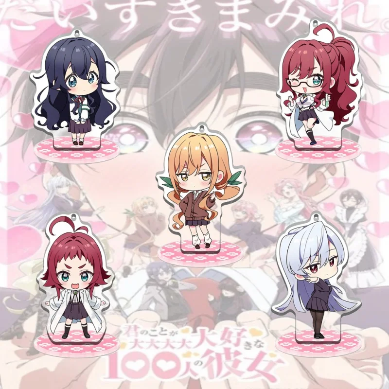 The 100 Girlfriends Who Really, Really, Really, Really, REALLY Love You An Adorable Acrylic Figure Stand Ornament Keychain