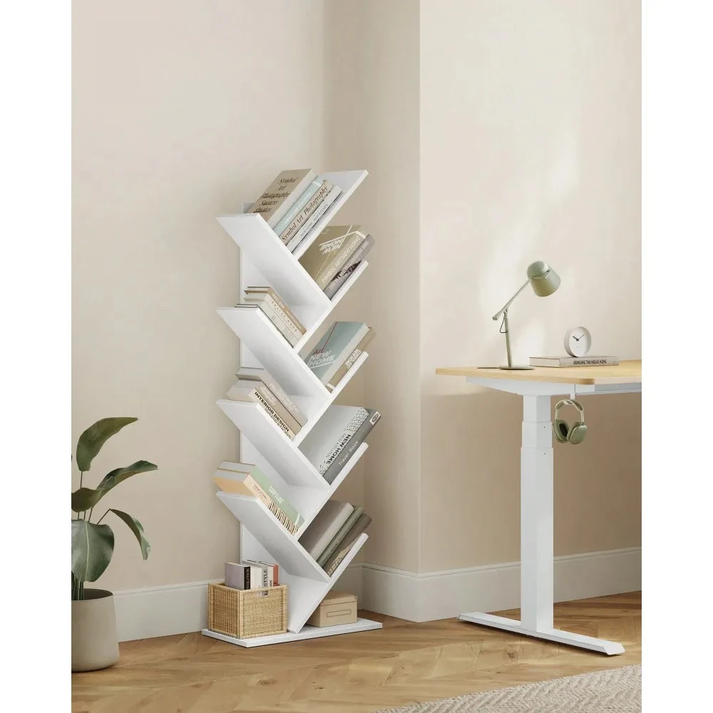 

Tree Bookshelf, 9Tier Bookcase, Large Bookshelf, Corner Shelf, Book Tree, For Bedroom, Living Room, Home Office