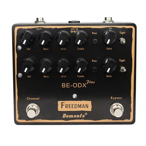 Demonfx BE-ODX PLUS Pedal de efectos de guitarra de alta calidad distorsión Overdrive con True Bypass