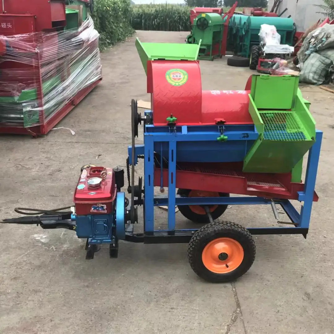 Multi-function Electric diesel Soybean Maize Sheller and Grains Thresher Machine