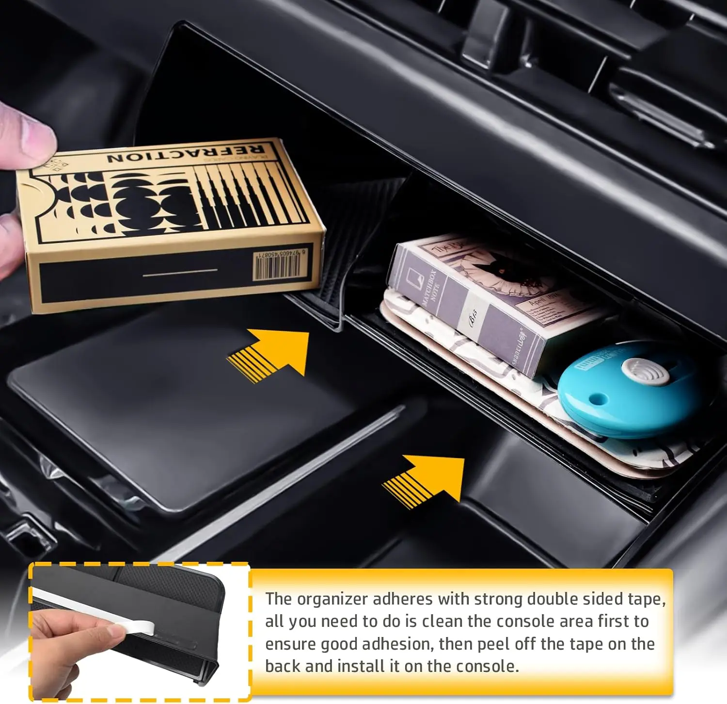 

Tucknbox Center Console Organizer Front Center Console Storage Box for 2025 Camry LE/SE/XLE/XSE, Middle Console Insert Car Tray