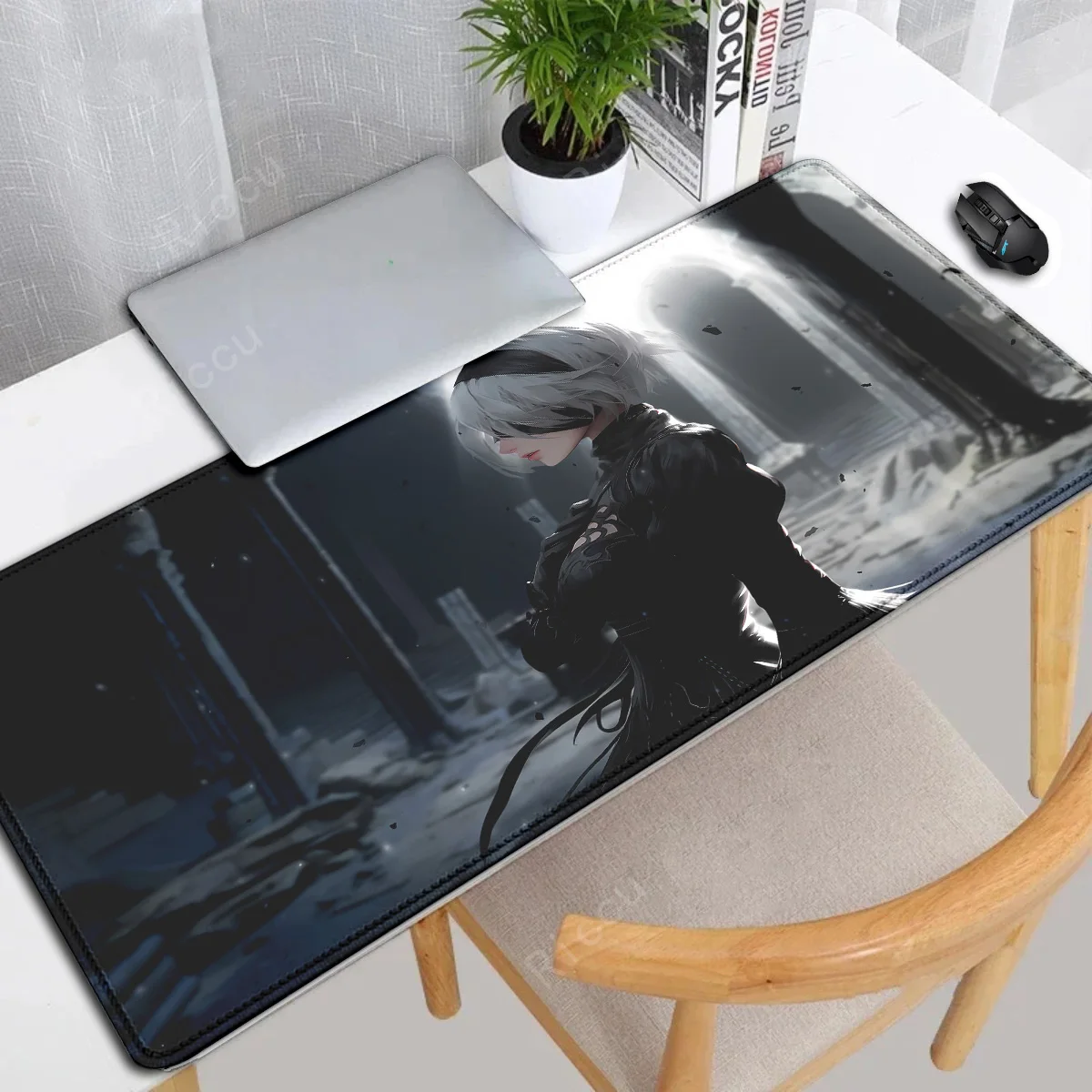 Imagem -03 - Nier Automata Game Mouse Pad Tapete Gamer Sexy 2b Casa Grande Novo Playmat Escritório Macio pc Tapete de Mesa Xxl