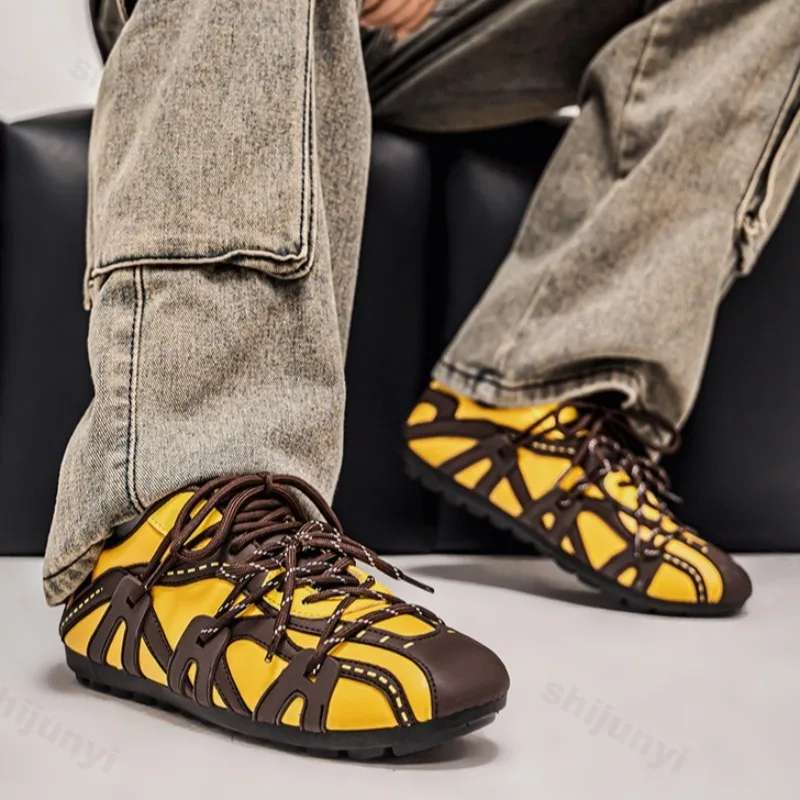 

2025 Autumn Retro Low Top Non Slip Casual Sports Shoes for Men Fashion Versatile Comfortable Wear-resisdent Flat Soled Sneakers