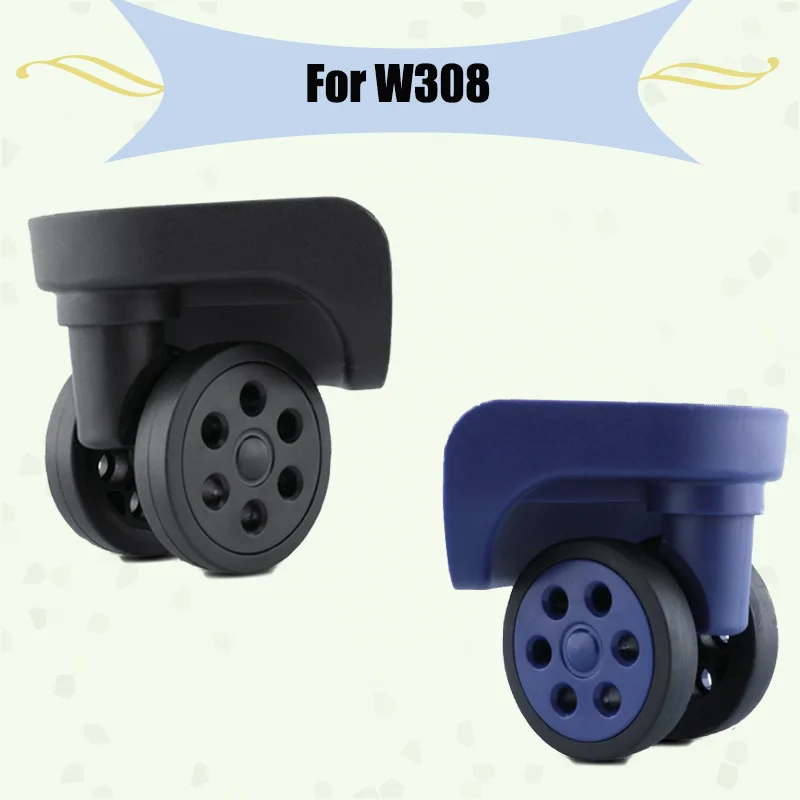 

For W308 Luggage Wheel Upgrade Kit 360-Degree Swivel Wheels Quiet & Durable Replacement Wear-Resistant Luggage Wheels