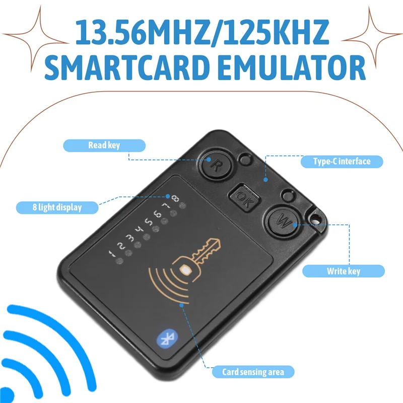 BNVN-8 สล็อต Contactless Smartcard Emulator 73X50 มม.Smartcard Emulator Kit สําหรับระบบ RFID Emulator