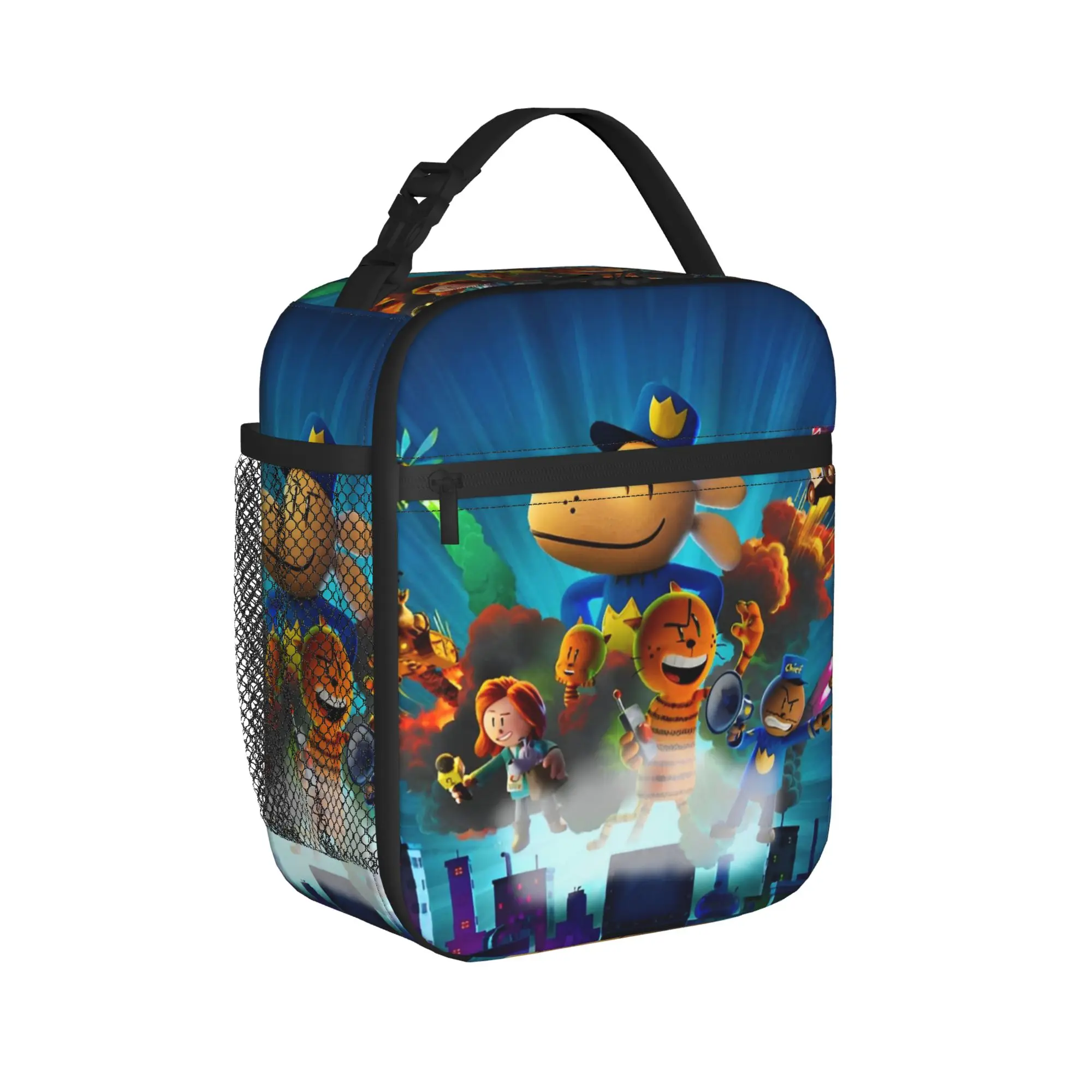 Dogmans  Comic Insulated Lunch Bag Portable Cartoon Animals Reusable Thermal Bag Lunch Box Tote College  Travel Bento Pouch