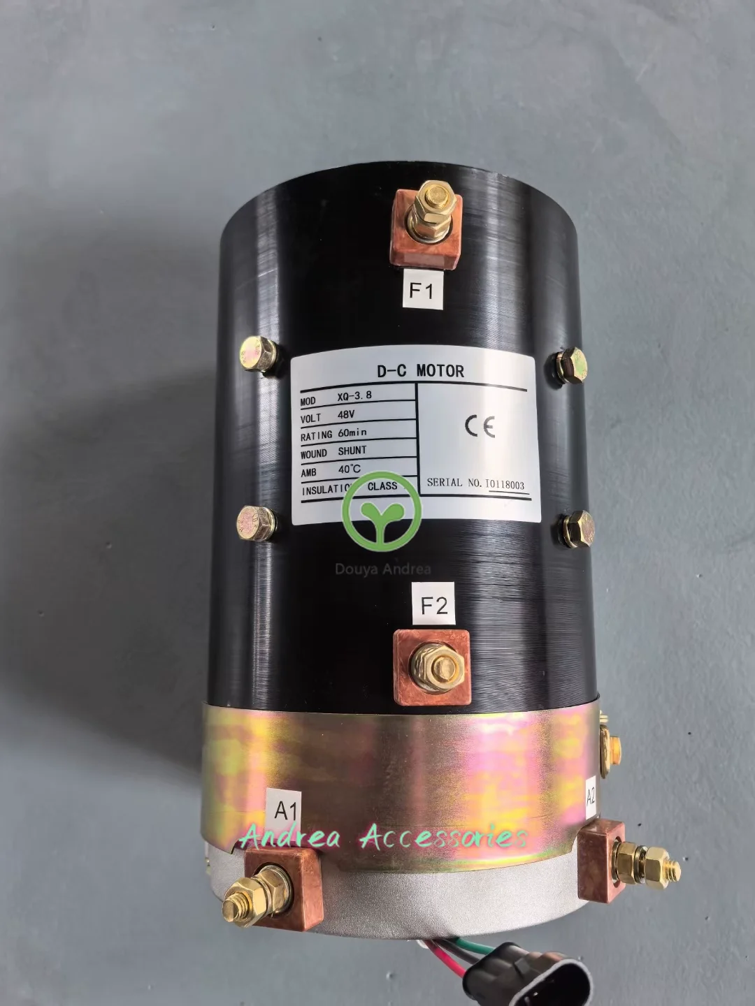 XQ-3.8 DC مجموعة محرك Sepex الكهربائية 48V3.8KW لعربة الجولف