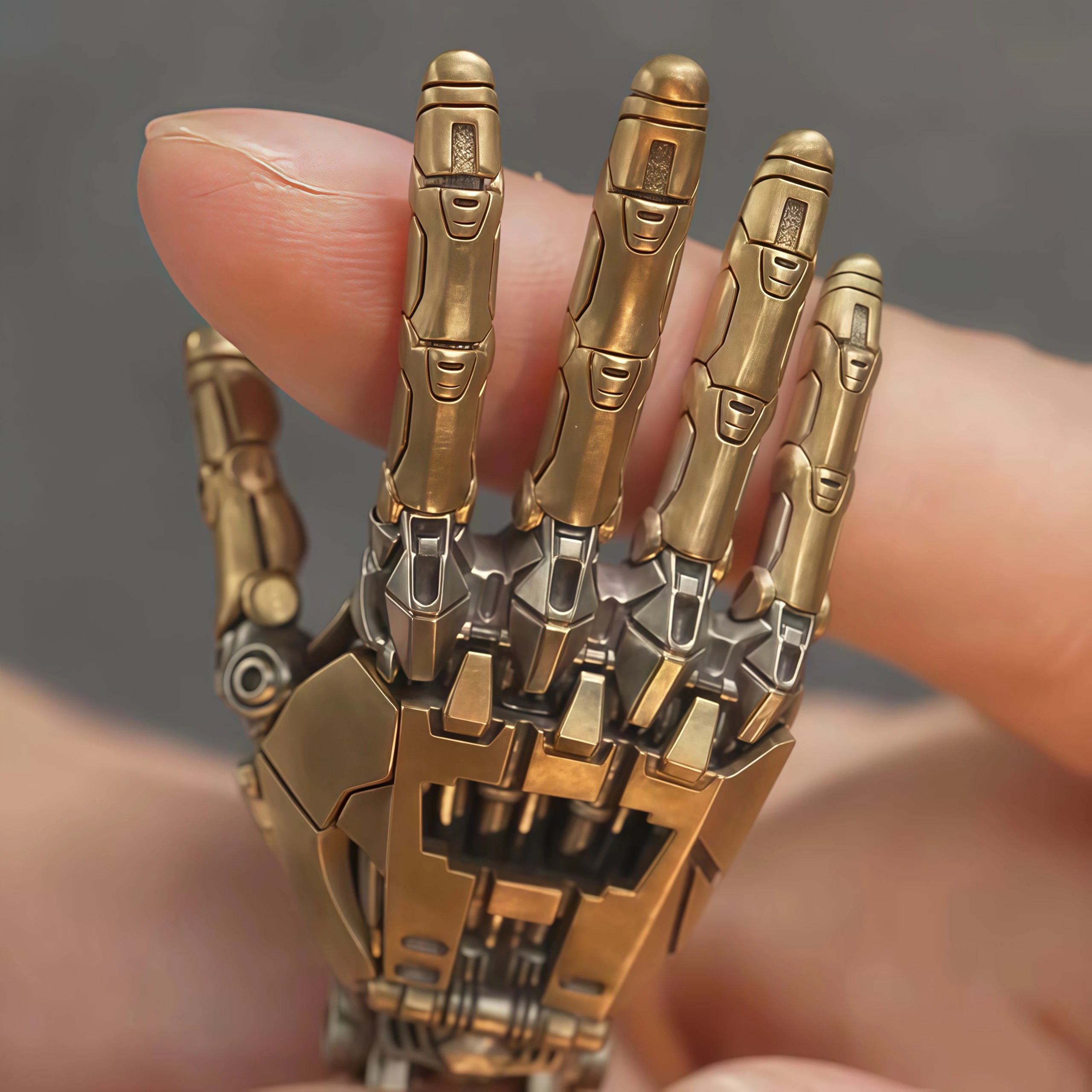 Pingente de colar de mão mecânica – joias colecionáveis estilo vintage e decoração de mesa